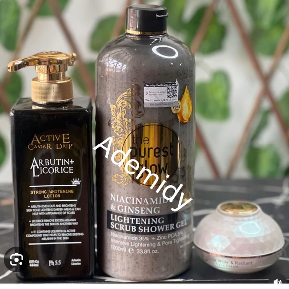 The Purest GlowScrub Shower Gel 1000ml Active Lotion And...